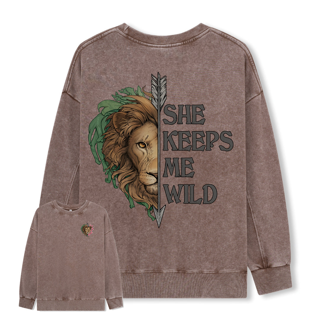 Freeleaf Wild at Heart Love's Serenade Washed Sweatshirt