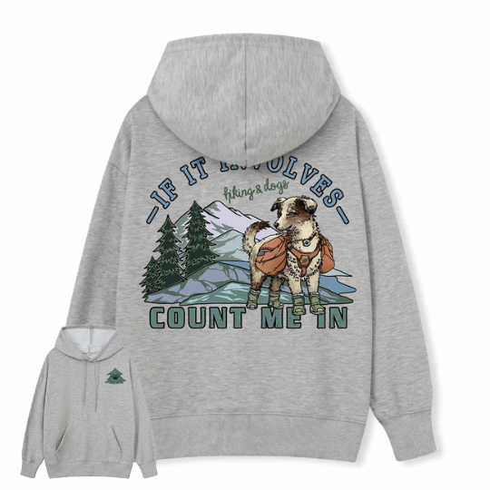 Hiking & Dogs Adventure Hoodie