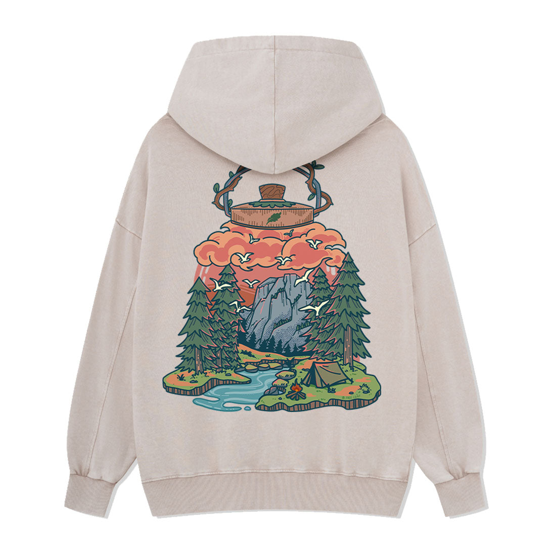 Go And Discover Washed Hoodie
