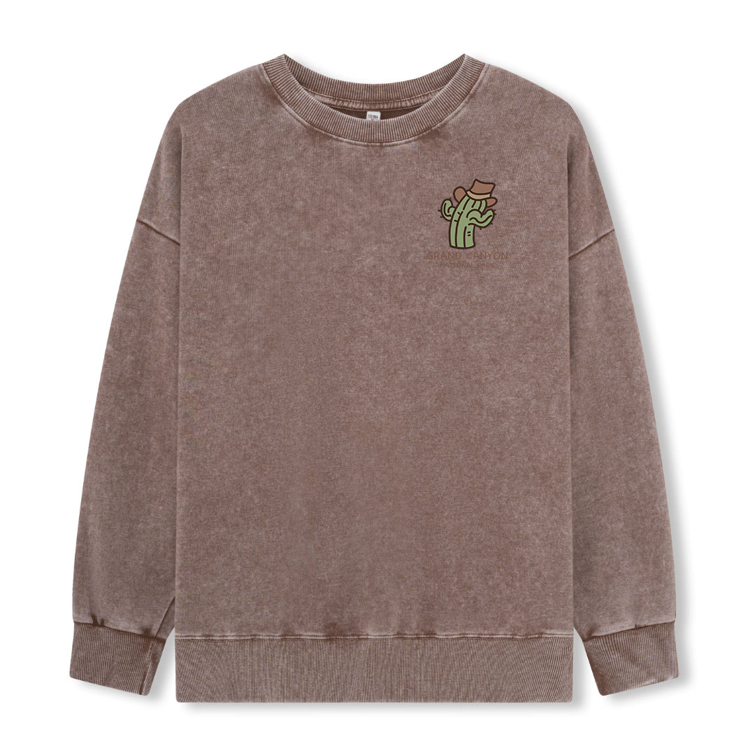 Freeleaf Grand Canyon National Park Unisex Nature Inspired Washed Sweatshirt