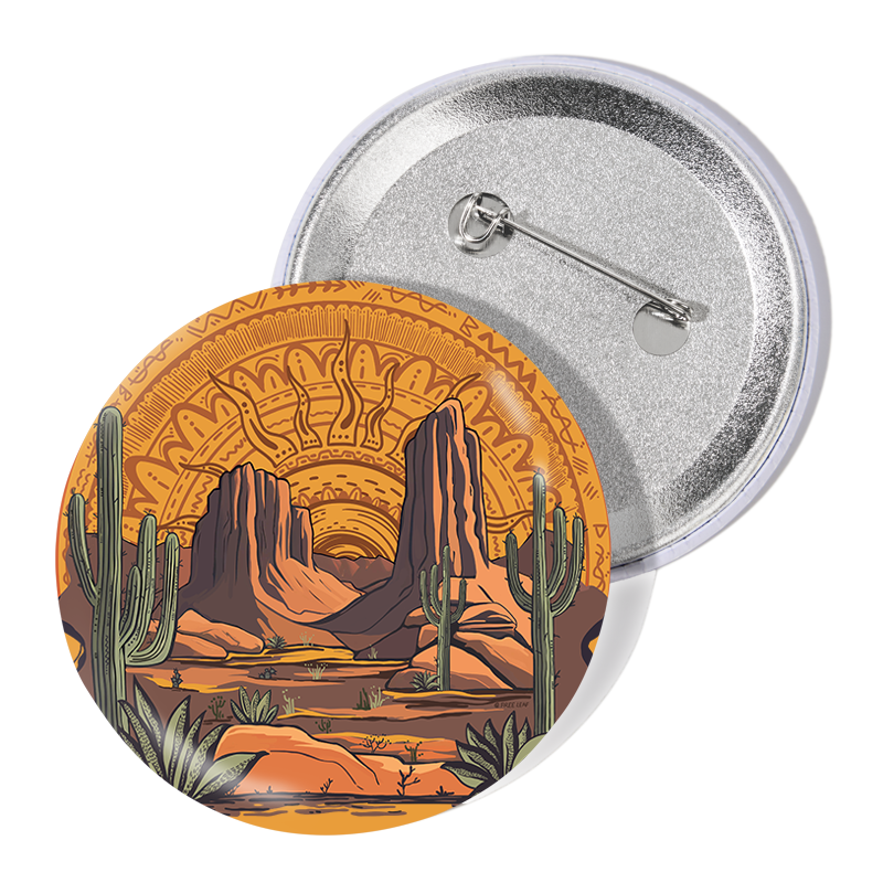 freeleaf-golden-desert-badge-pin