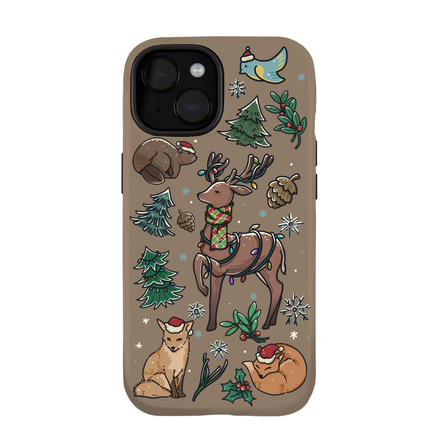 freeleaf-yellowstone-christmas-wonderland-iphone-case
