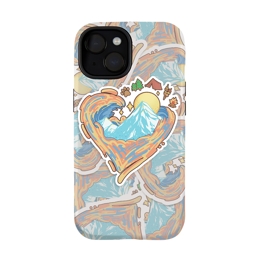 Freeleaf Heart of Wilderness Camping iphone Case