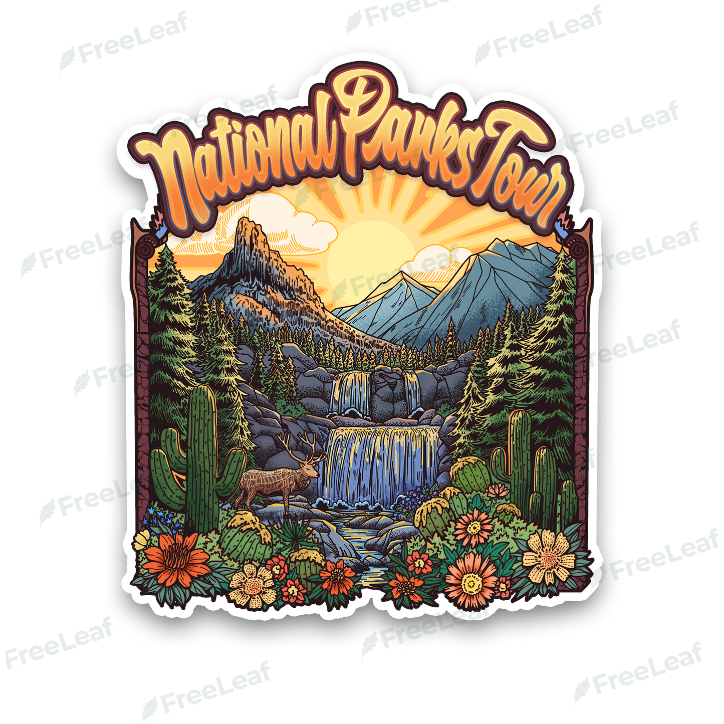 National Parks Tour Sticker