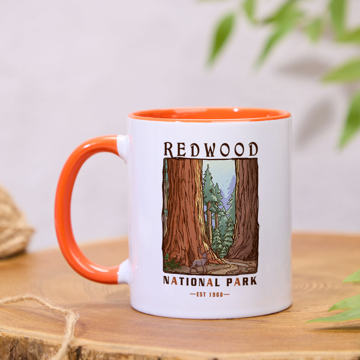 Freeleaf Redwood National Park Colorful Ceramic Mug