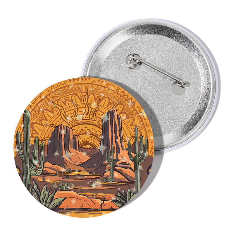 freeleaf-golden-desert-badge-pin