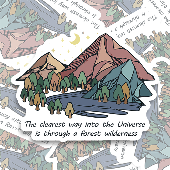 Freeleaf Pathway to the Universe Waterproof Sticker
