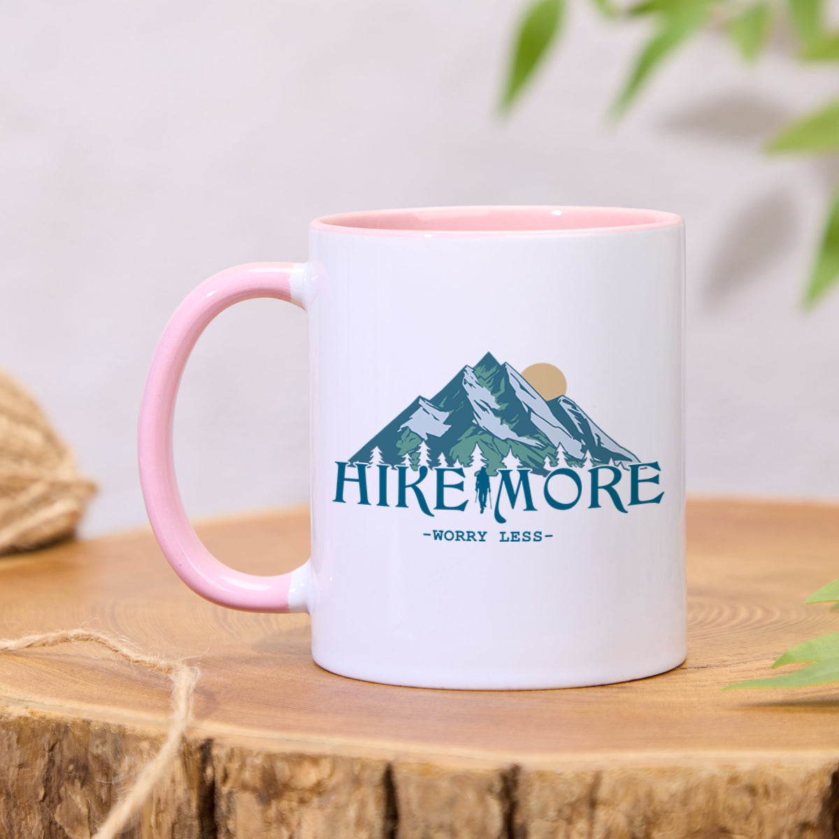 Freeleaf Hike More Worry Less Colorful Ceramic Mug