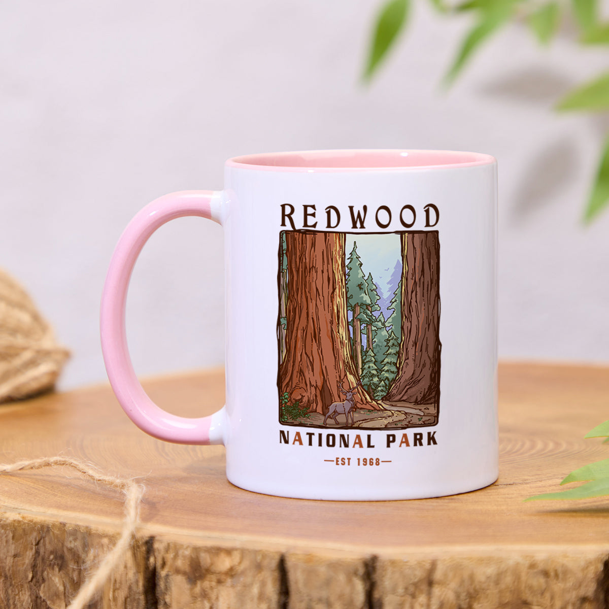 Freeleaf Redwood National Park Colorful Ceramic Mug