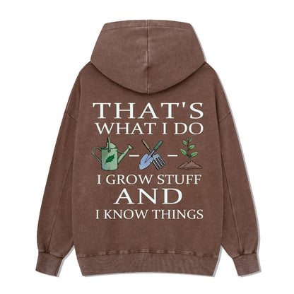 Freeleaf I Grow Stuff and I Know Things Nature Inspired Hoodie
