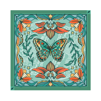 Freeleaf Floral ButterflyBandana