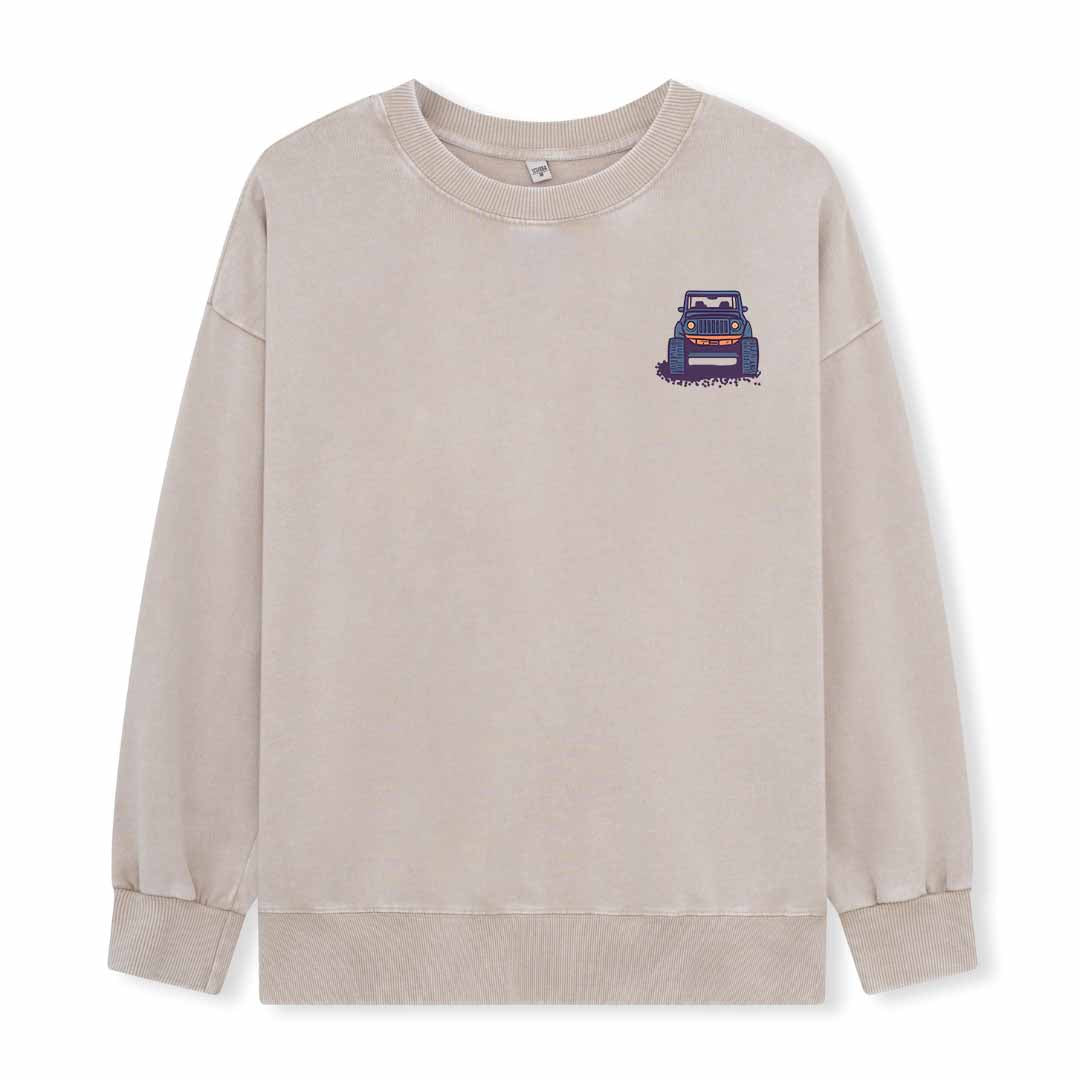 Go Hiking With Music Washed Sweatshirt