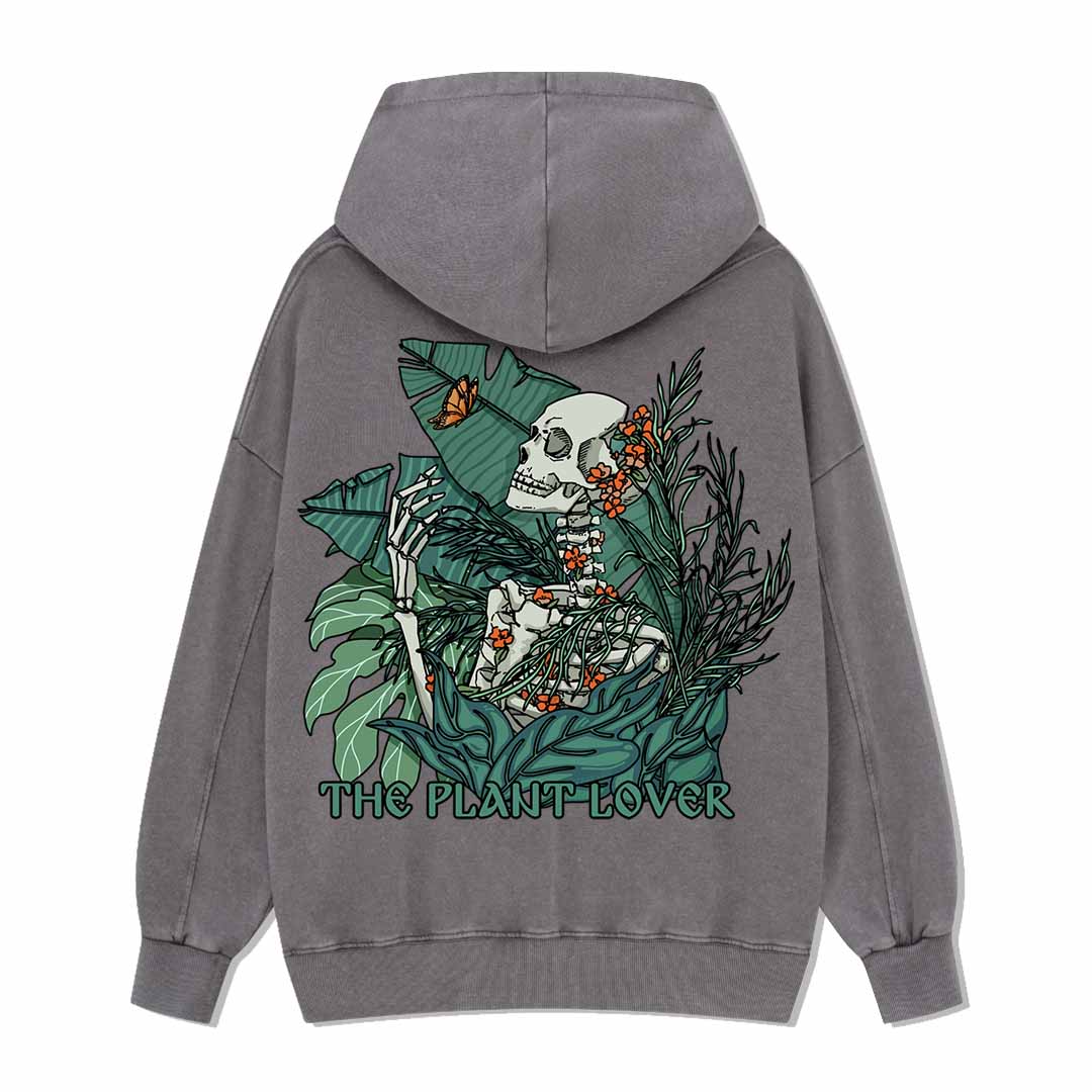 Life Attraction Back-printed Washed Hoodie