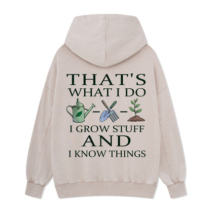 Freeleaf I Grow Stuff and I Know Things Nature Inspired Hoodie