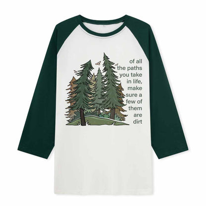 Path Of Life Raglan Long Sleeve Top