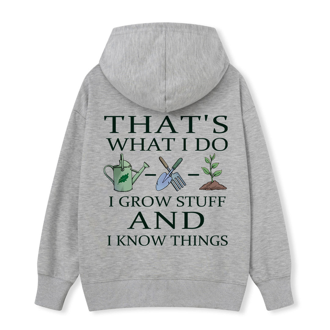 Freeleaf I Grow Stuff and I Know Things Nature Inspired Hoodie
