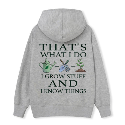 Freeleaf I Grow Stuff and I Know Things Nature Inspired Hoodie