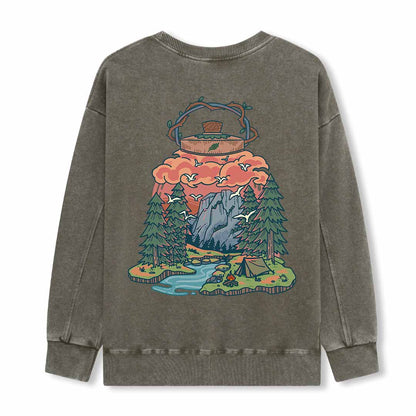 Go And Discover Washed Sweatshirt