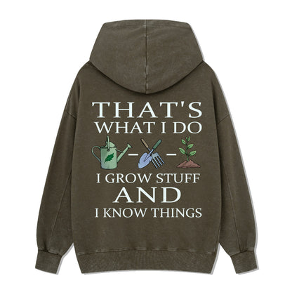 Freeleaf I Grow Stuff and I Know Things Nature Inspired Hoodie