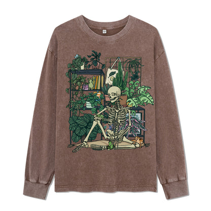 Vitality Cabin Washed Long Sleeve Top