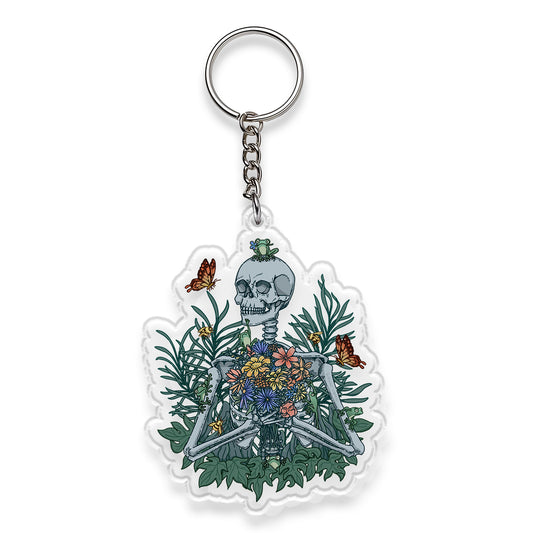 Freeleaf Rebirth in Bloom Double-Sided Acrylic Keychain
