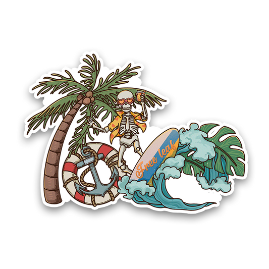 FreeleafEternal Summer Romance Adventure Sticker
