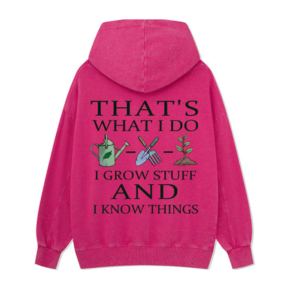 Freeleaf I Grow Stuff and I Know Things Nature Inspired Hoodie