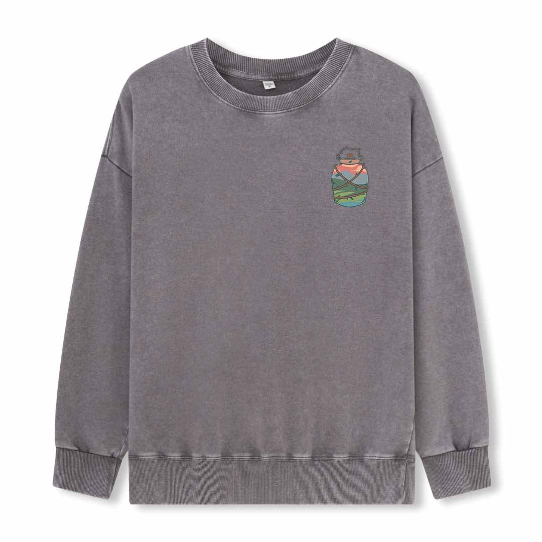 Go And Discover Washed Sweatshirt