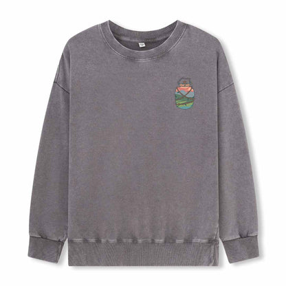 Go And Discover Washed Sweatshirt