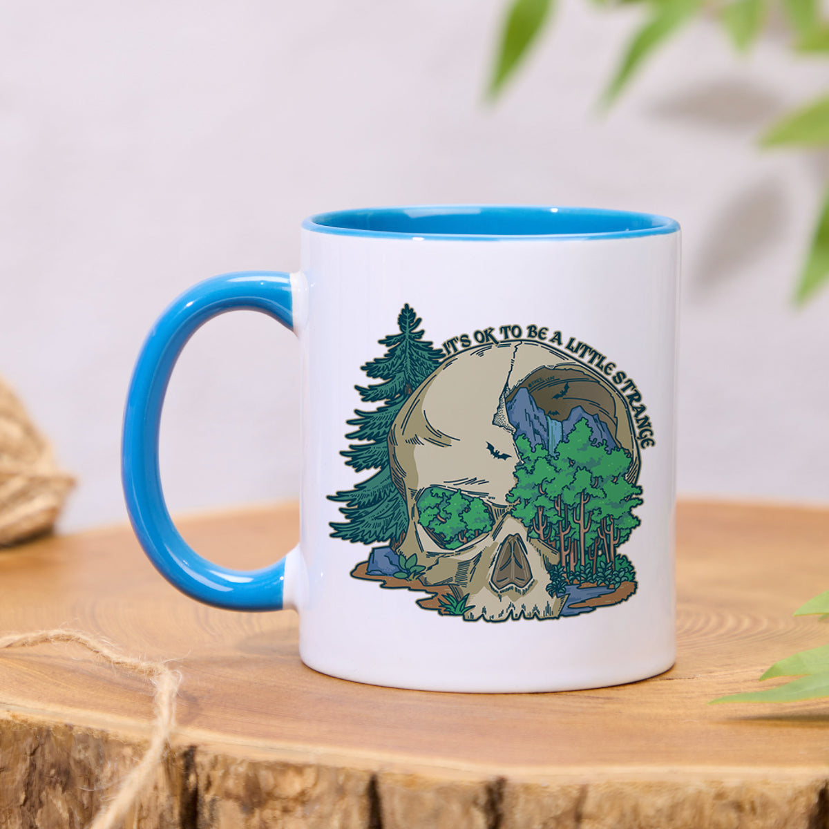 Freeleaf Skull Mountain Colorful Ceramic Mug