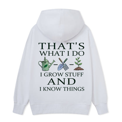 Freeleaf I Grow Stuff and I Know Things Nature Inspired Hoodie