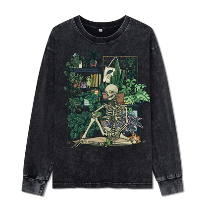 Vitality Cabin Washed Long Sleeve Top