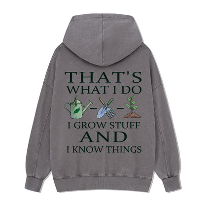 Freeleaf I Grow Stuff and I Know Things Nature Inspired Hoodie
