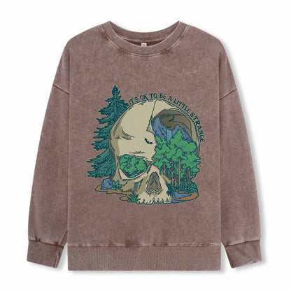 Skull Mountain Washed Sweatshirt