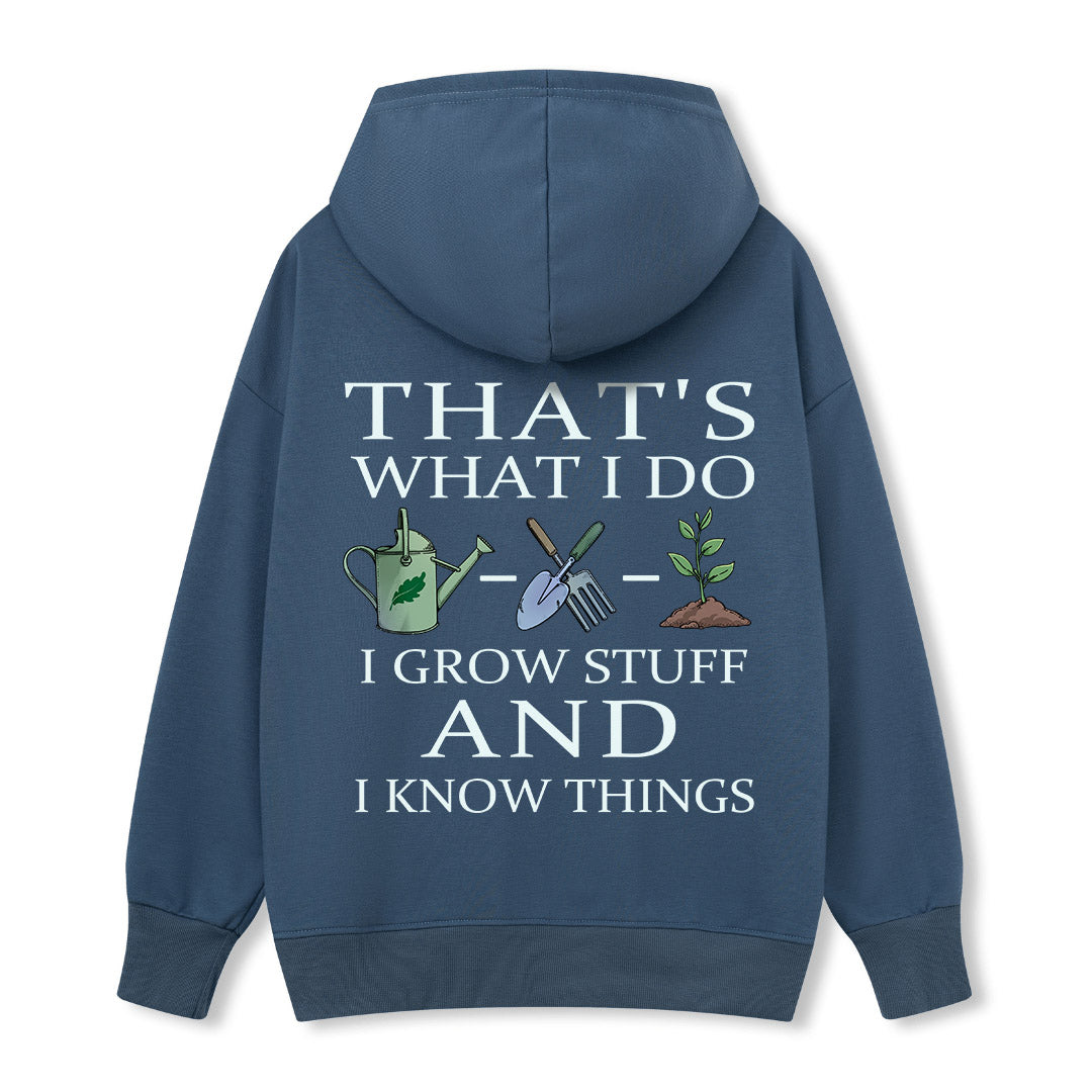 Freeleaf I Grow Stuff and I Know Things Nature Inspired Hoodie