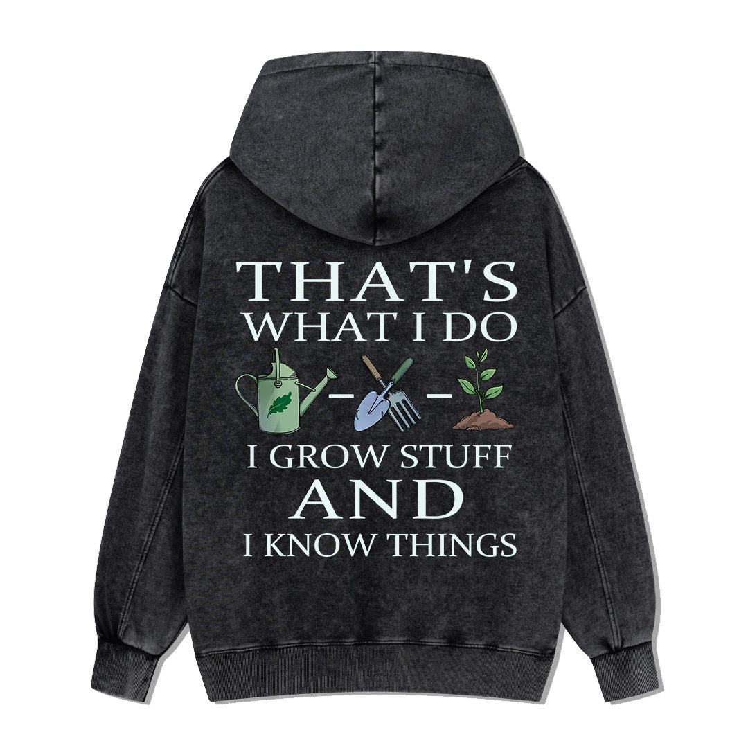 Freeleaf I Grow Stuff and I Know Things Nature Inspired Hoodie