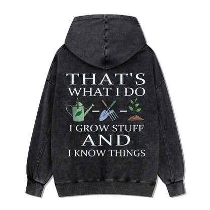 Freeleaf I Grow Stuff and I Know Things Nature Inspired Hoodie