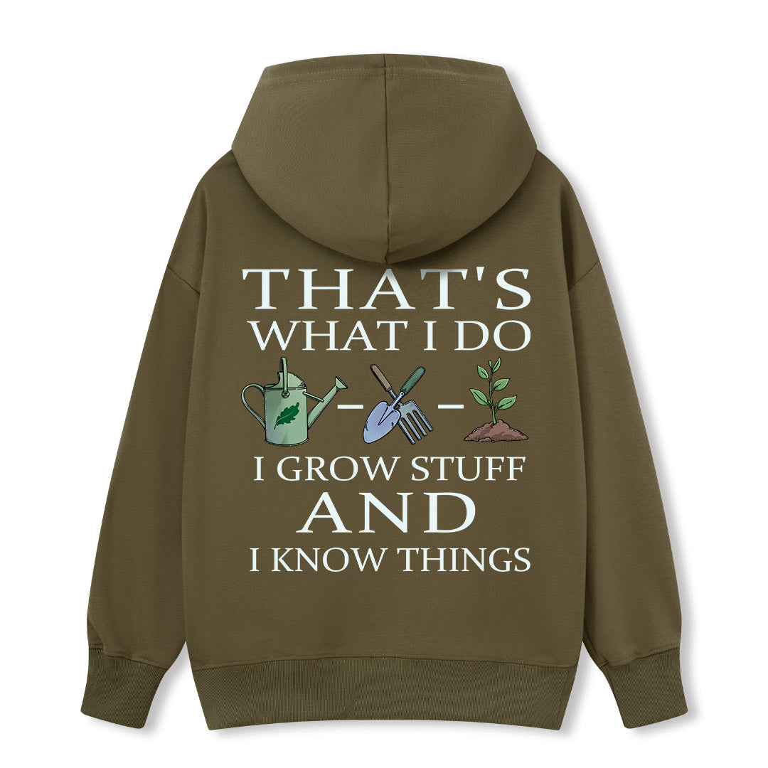 Freeleaf I Grow Stuff and I Know Things Nature Inspired Hoodie