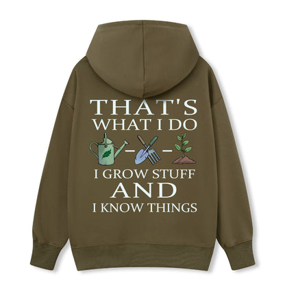 Freeleaf I Grow Stuff and I Know Things Nature Inspired Hoodie