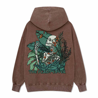 Life Attraction Back-printed Washed Hoodie