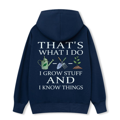 Freeleaf I Grow Stuff and I Know Things Nature Inspired Hoodie