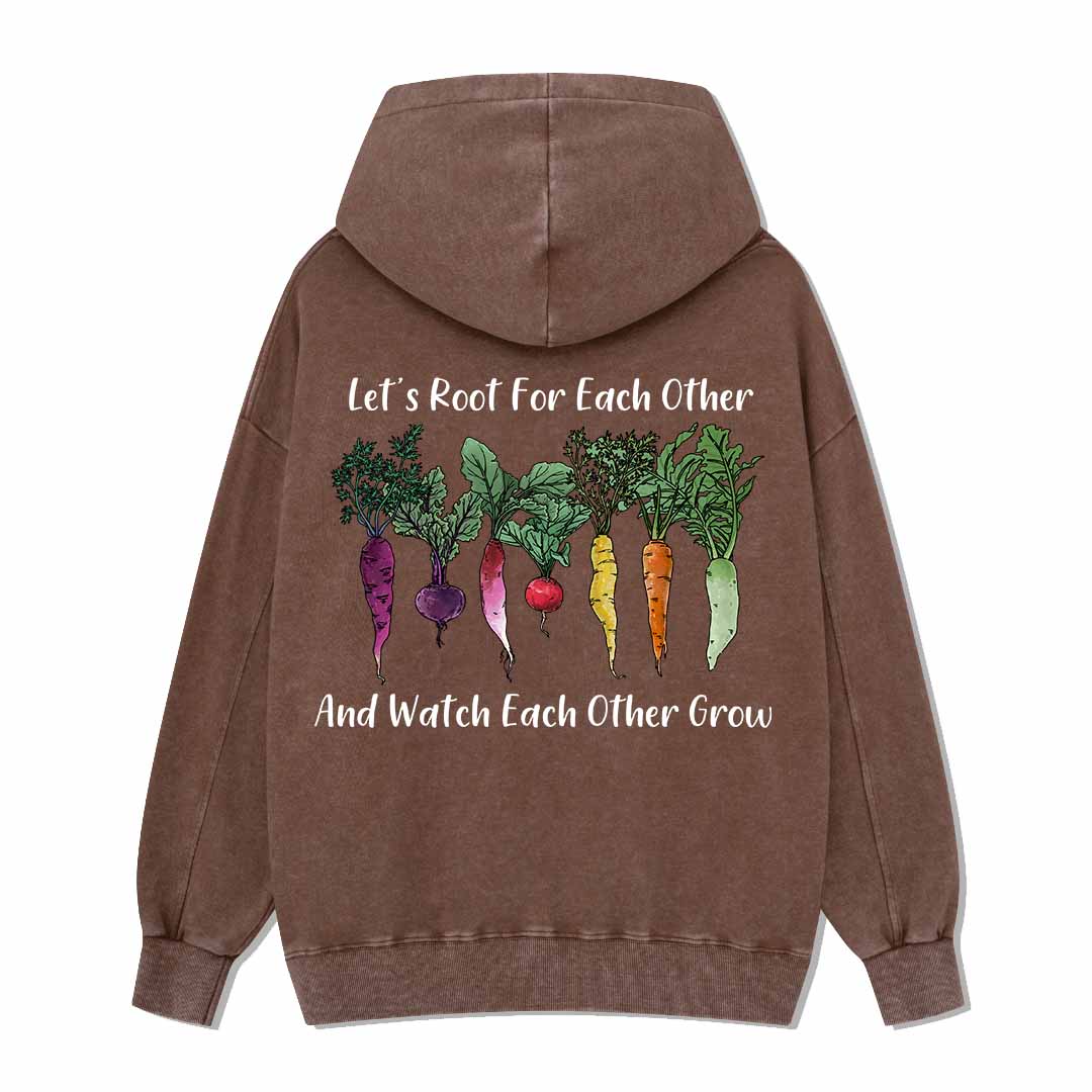 Let Root For Each Other Washed Hoodie