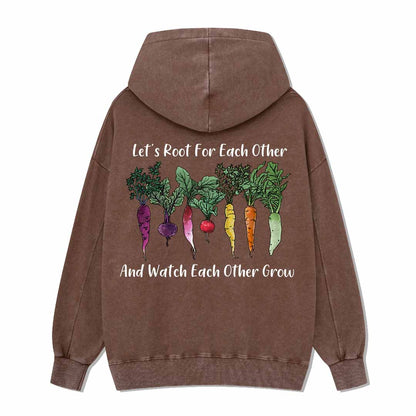 Let Root For Each Other Washed Hoodie