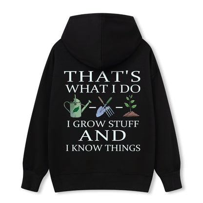 Freeleaf I Grow Stuff and I Know Things Nature Inspired Hoodie