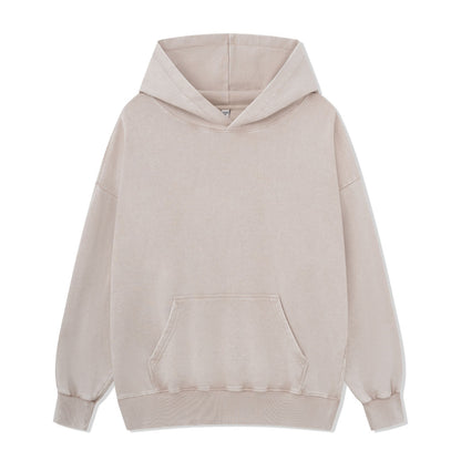 Just Want To Go Camping Back-printed Washed Hoodie