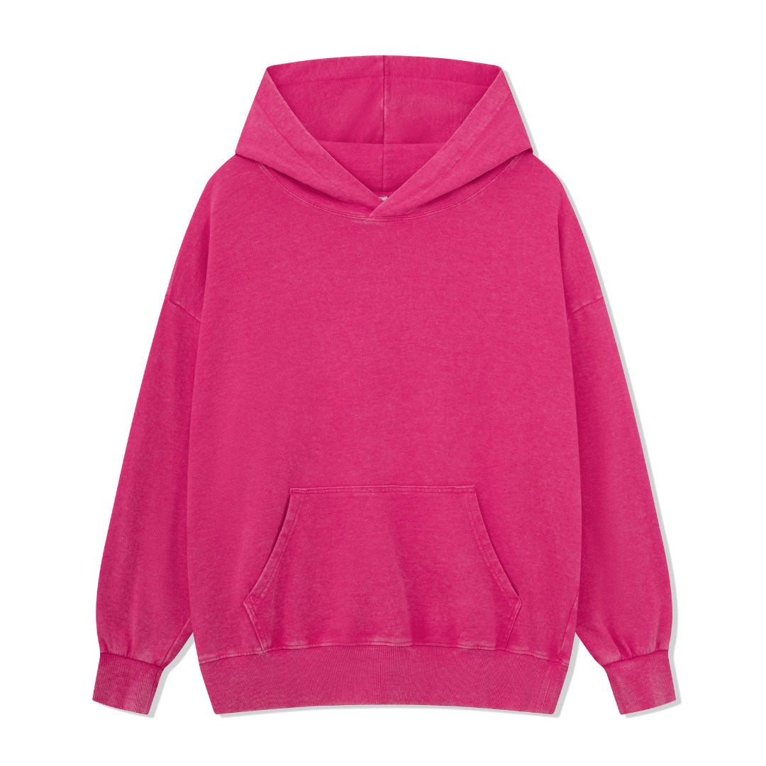 Just Want To Go Camping Back-printed Washed Hoodie