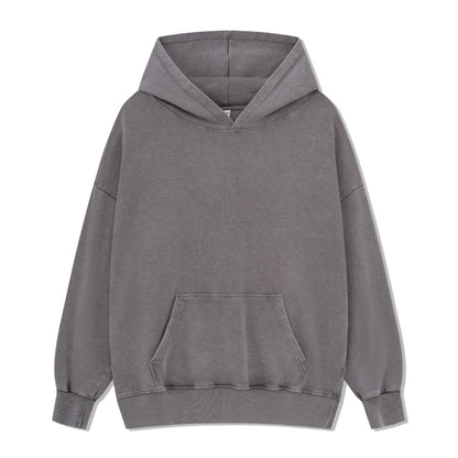 Just Want To Go Camping Back-printed Washed Hoodie