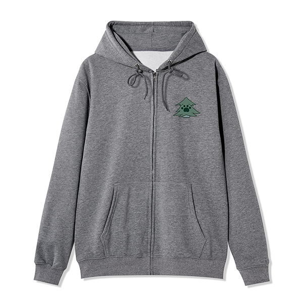 Freeleaf Hiking & Dogs Adventure Unisex Nature Inspired Fleece Full-Zip Hoodie