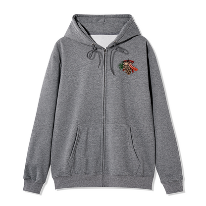 freeleaf-christmas-cardinal-unisex-fleece-full-zip-hoodie