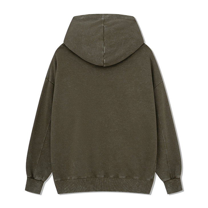 Freeleaf I Camping Now In The Land of Aurora Front-printed Washed Hoodie